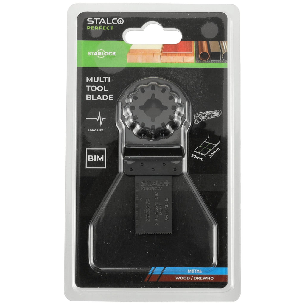 STALCO PERFECT Brzeszczot BIM-METAL/DREWNO do cięcia wgłębnego 20x30mm STARLOCK AIZ 20 AB