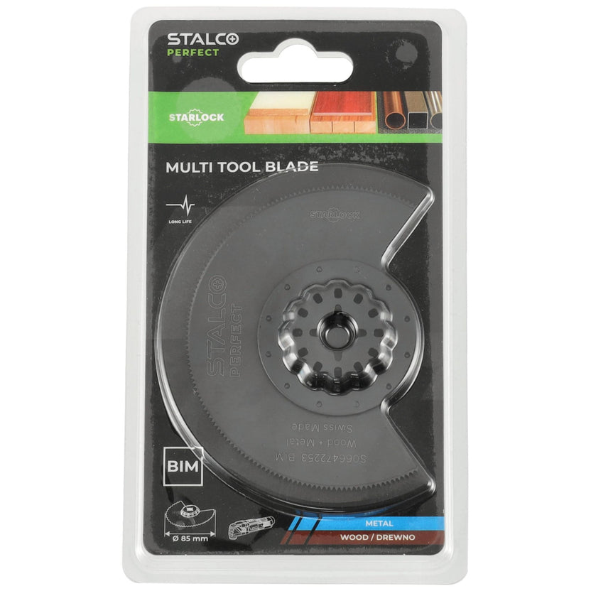 STALCO PERFECT Brzeszczot BIM-METAL/DREWNO do cięcia wgłębnego 85mm STARLOCK ACZ 85 EB