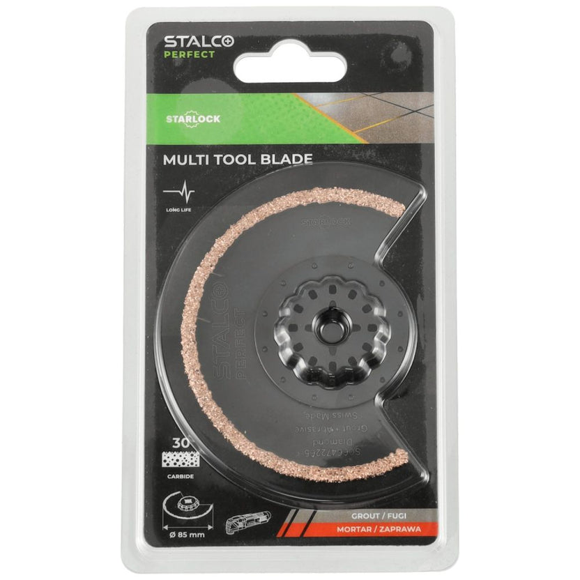 STALCO PERFECT Brzeszczot CARBIDE-RIFF fugi/mat. ścierne 85mm STARLOCK ACZ 85 RT3