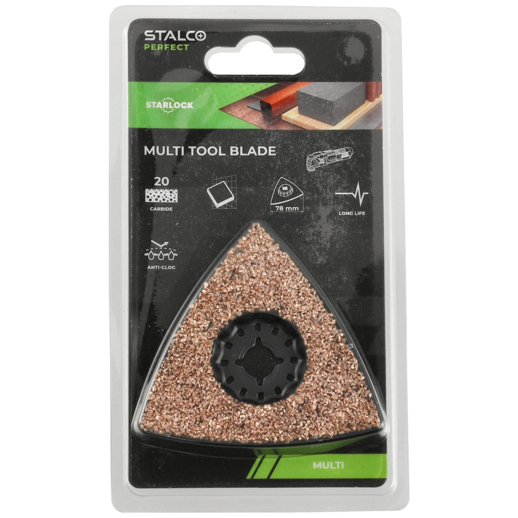 STALCO PERFECT Płytka szlifierska DELTA CARBIDE-RIFF-MULTI 78mm STARLOCK AVZ 78 RT2