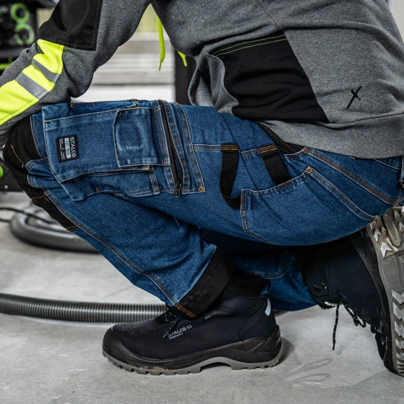 STALCO PERFECT Spodnie robocze jeansowe "JEAN"