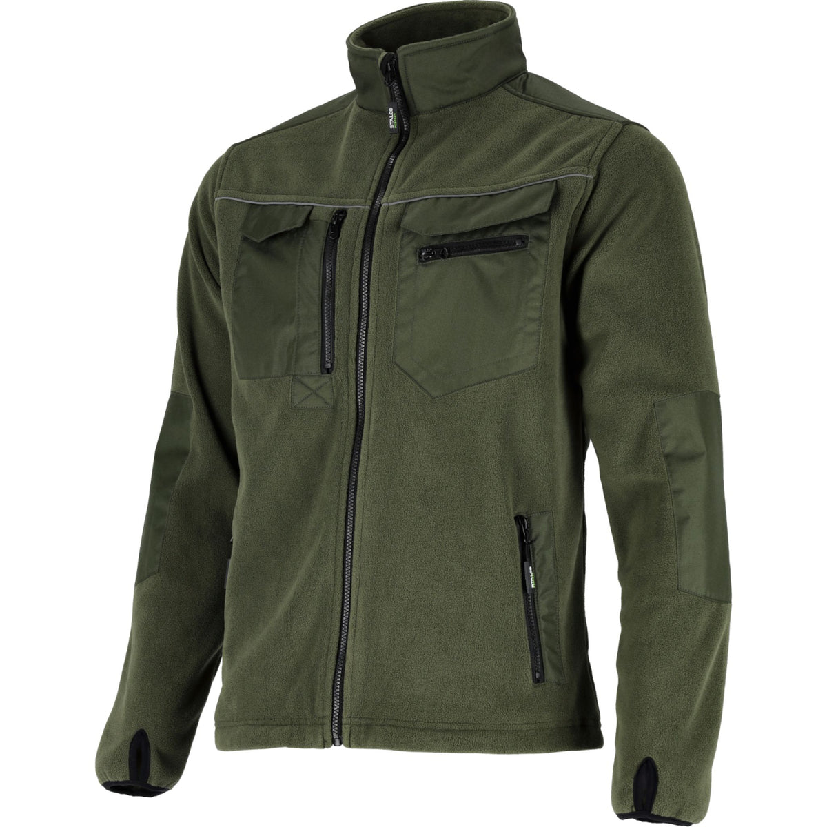 STALCO PERFECT Bluza polarowa męska "OXFORD" Oliwkowy