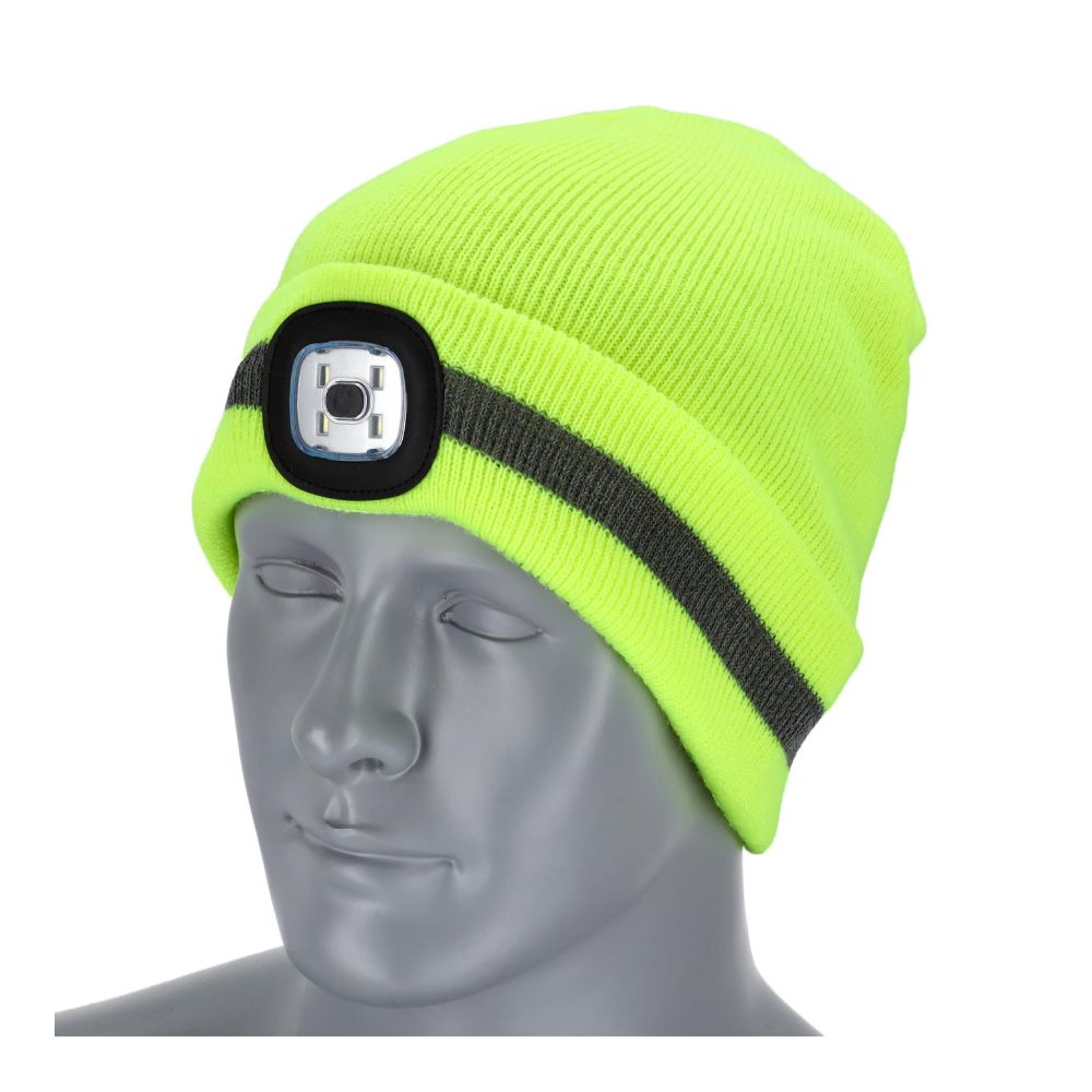 Czapka zimowa z latarką "RAY FLUO" | STALCO