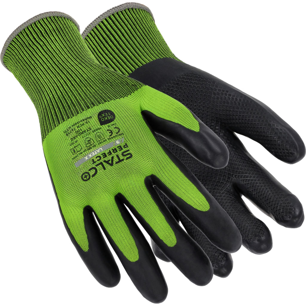 STALCO PERFECT Rękawice poliestrowe "LATEX X"