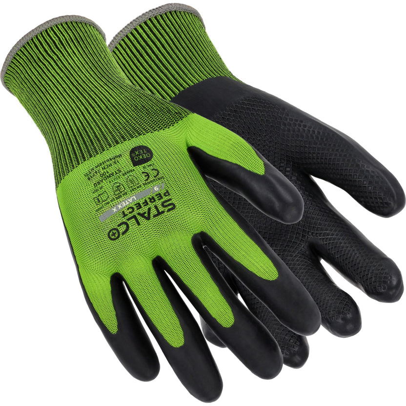 STALCO PERFECT Rękawice poliestrowe "LATEX X"