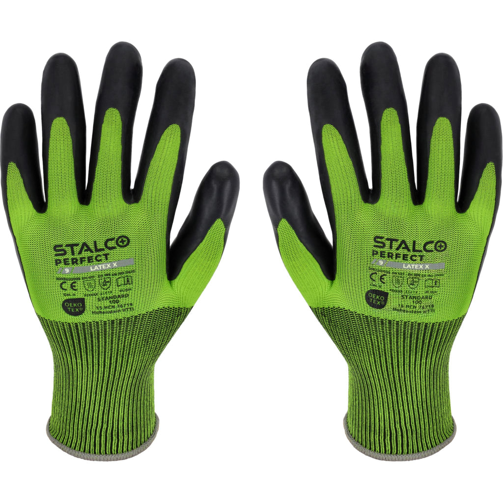 STALCO PERFECT Rękawice poliestrowe "LATEX X"