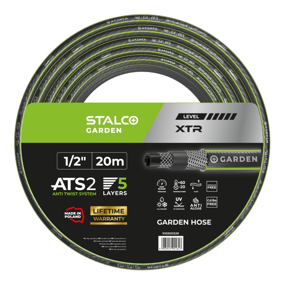 Wąż ogrodowy ATS XTR 1/2" | STALCO GARDEN