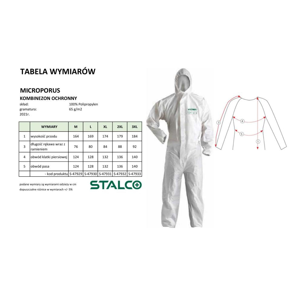 Kombinezon ochronny "MICROPOROUS" | STALCO