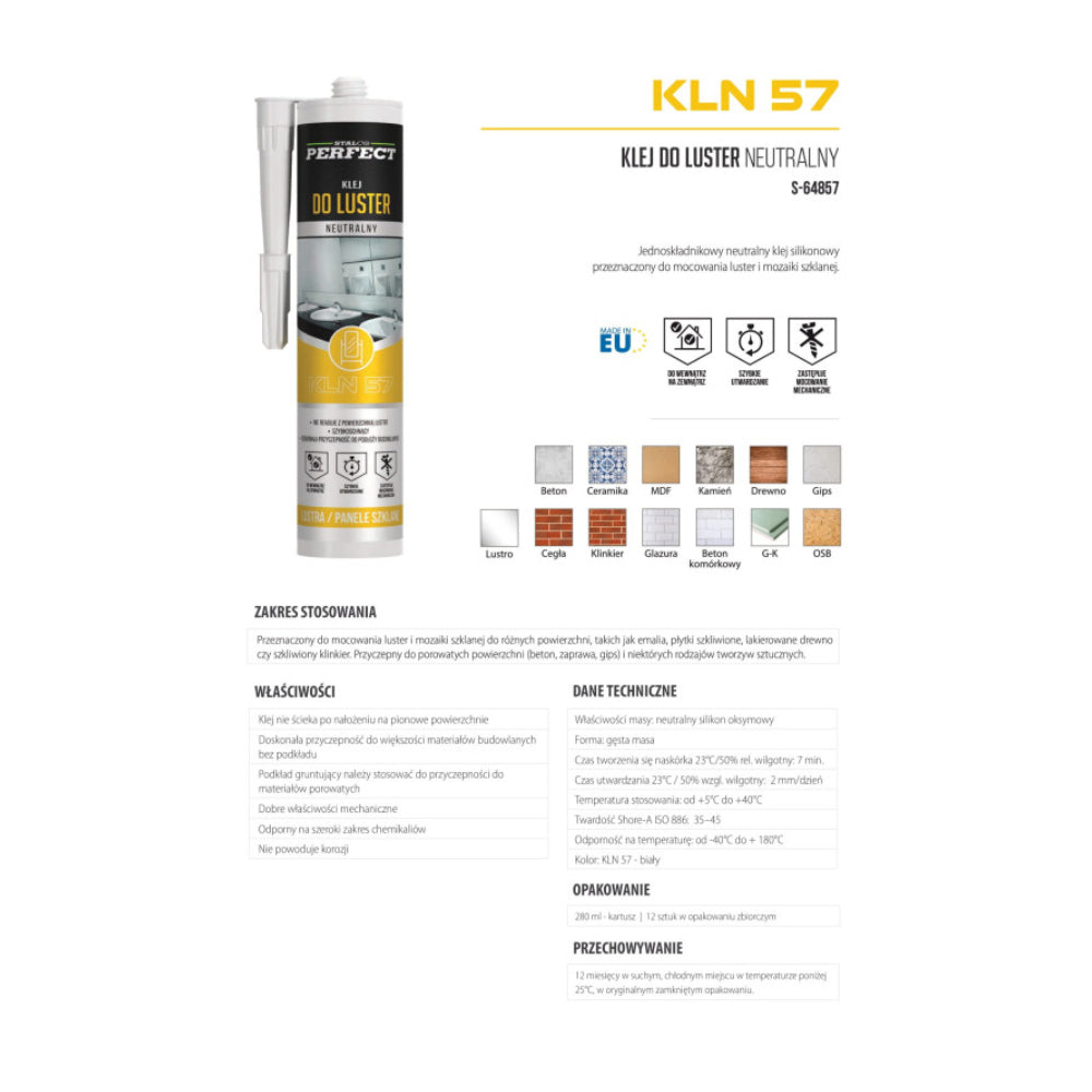 STALCO PERFECT Klej do luster 280ml