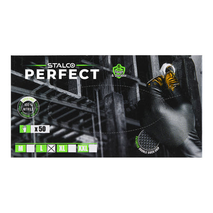 STALCO PERFECT Rękawice nitrylowe "NITRAX GRIP"