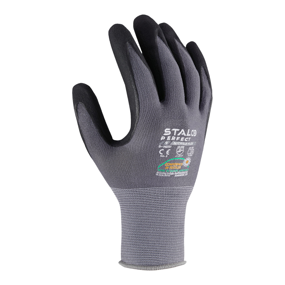 Rękawice nylonowe "NITRILE FLEX" | STALCO PERFECT