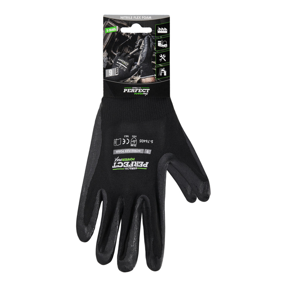Rękawice nylonowe "NITRILE FLEX FOAM" | STALCO PERFECT