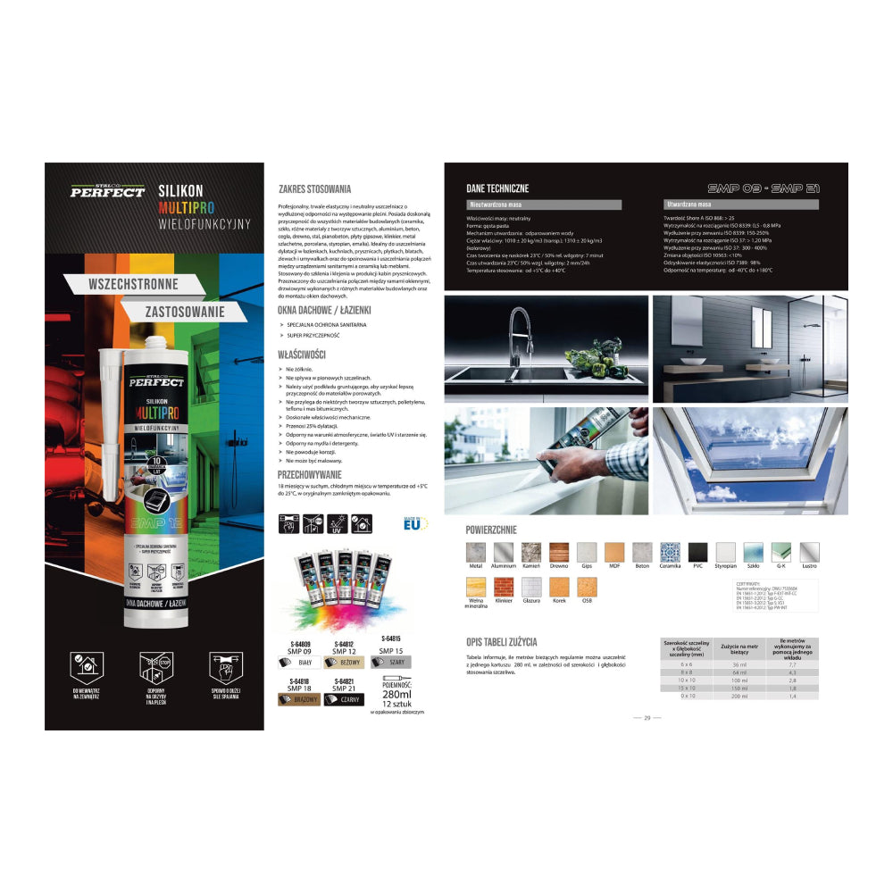 Silikon neutralny MULTI-PRO 280ml | STALCO PERFECT