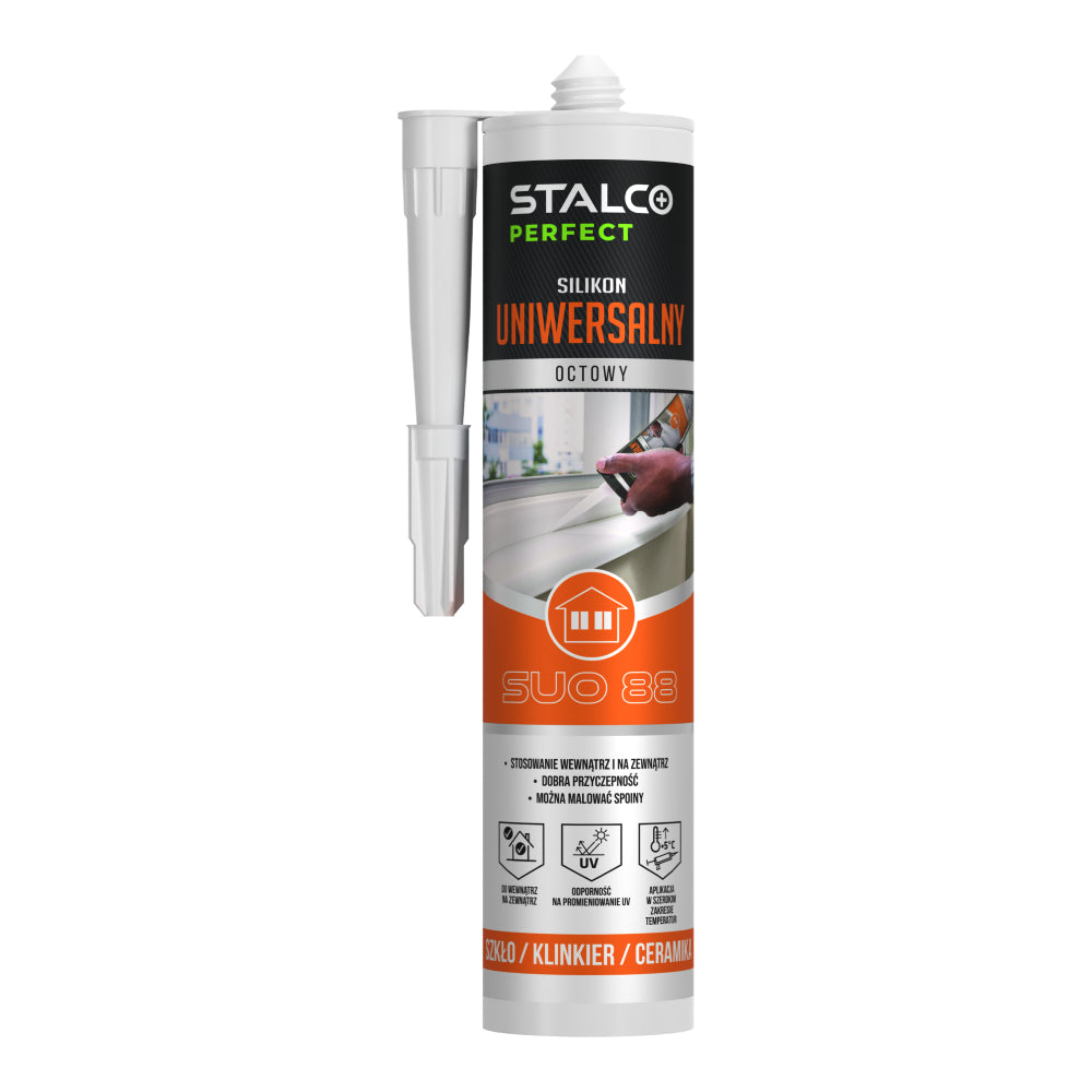 Silikon uniwersalny bezbarwny 280ml | STALCO PERFECT
