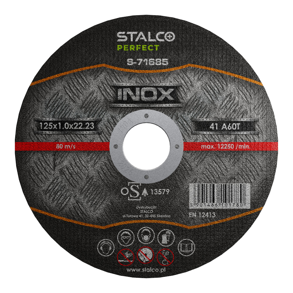 Tarcza do cięcia stali nierdzewnej - płaska | STALCO PERFECT
