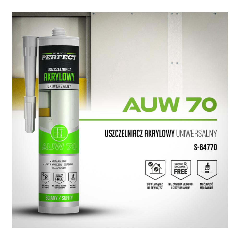 Uszczelniacz akrylowy uniwersalny 280ml | STALCO PERFECT