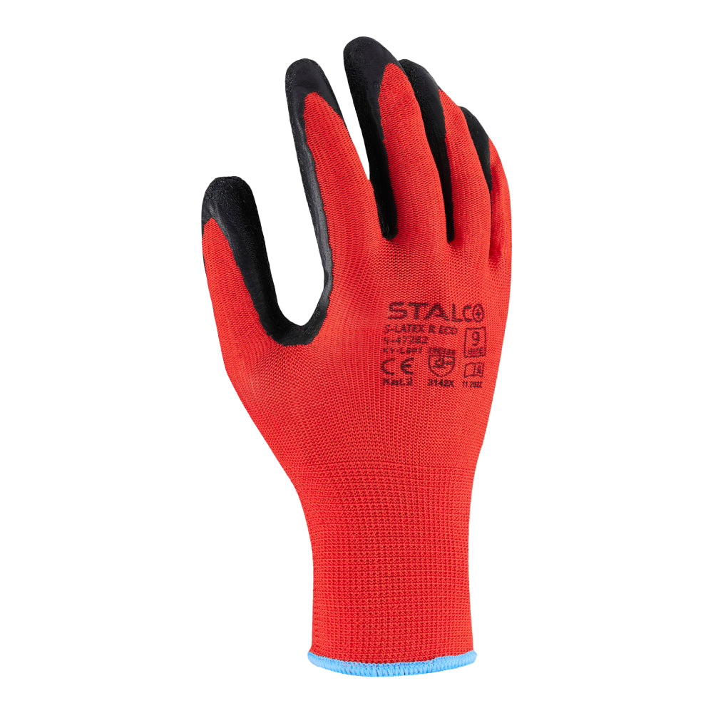 Rękawice poliestrowe "S-LATEX R ECO" | STALCO