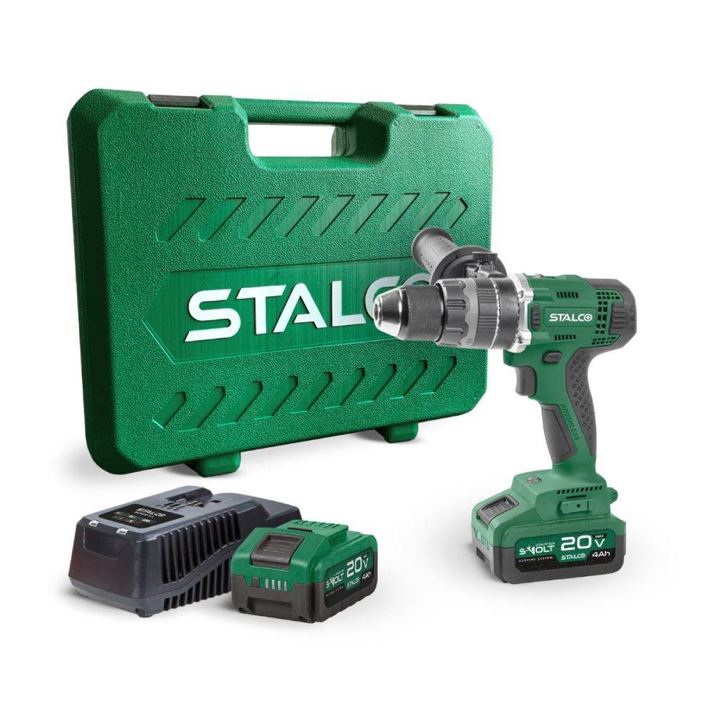 STALCO Wiertarko-wkrętarka udarowa akumulatorowa IDS20-75BL 20V S-VOLT Tak