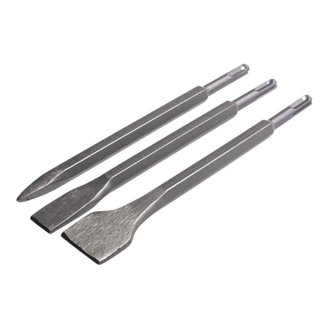 STALCO Zestaw dłut SDS-PLUS 250mm (szpic / wąskie / szerokie)