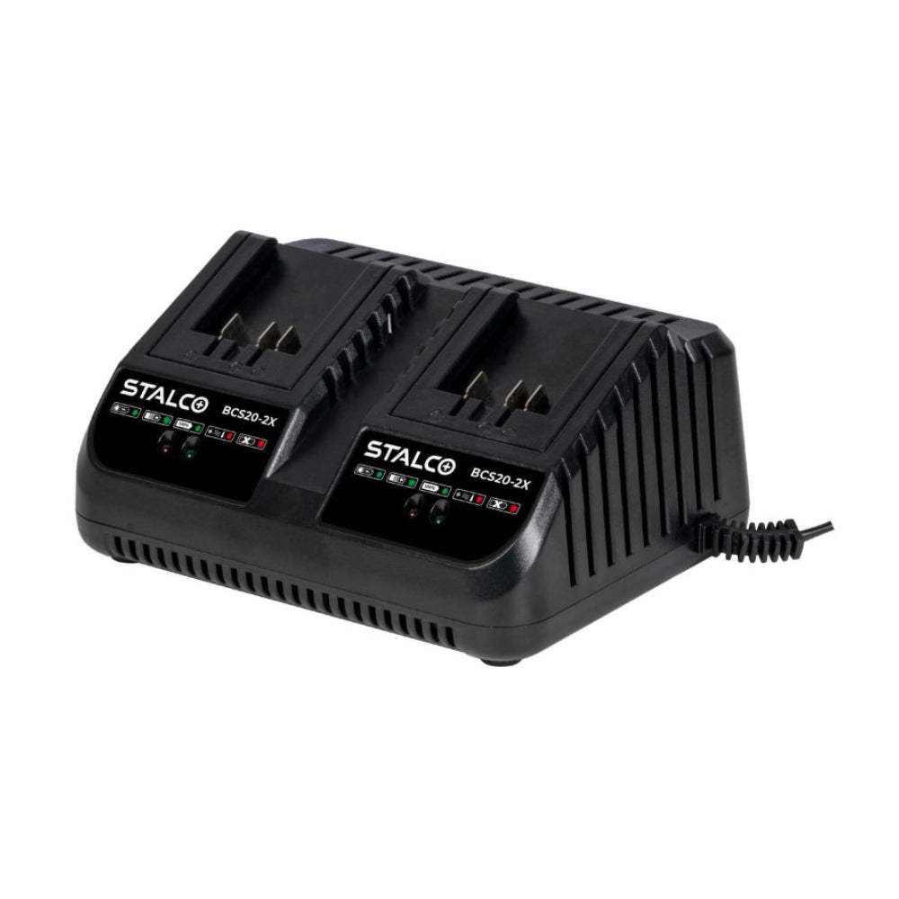 Ładowarka podwójna 4A 105W BCS20-2X 20V S-VOLT | STALCO