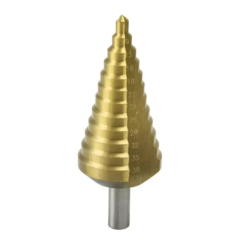 DEDRA Wiertło stopniowe 6-38mm HSS TiN choinka