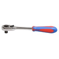 King Tony Grzechotka z przyciskiem 1/2", 45 zębów, 250mm, uchwyt gumowy