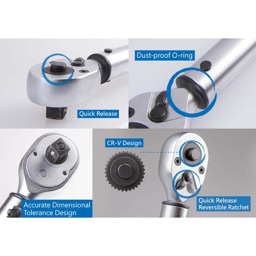 King Tony Klucz dynamometryczny 3/8" z przyciskiem 20-100Nm