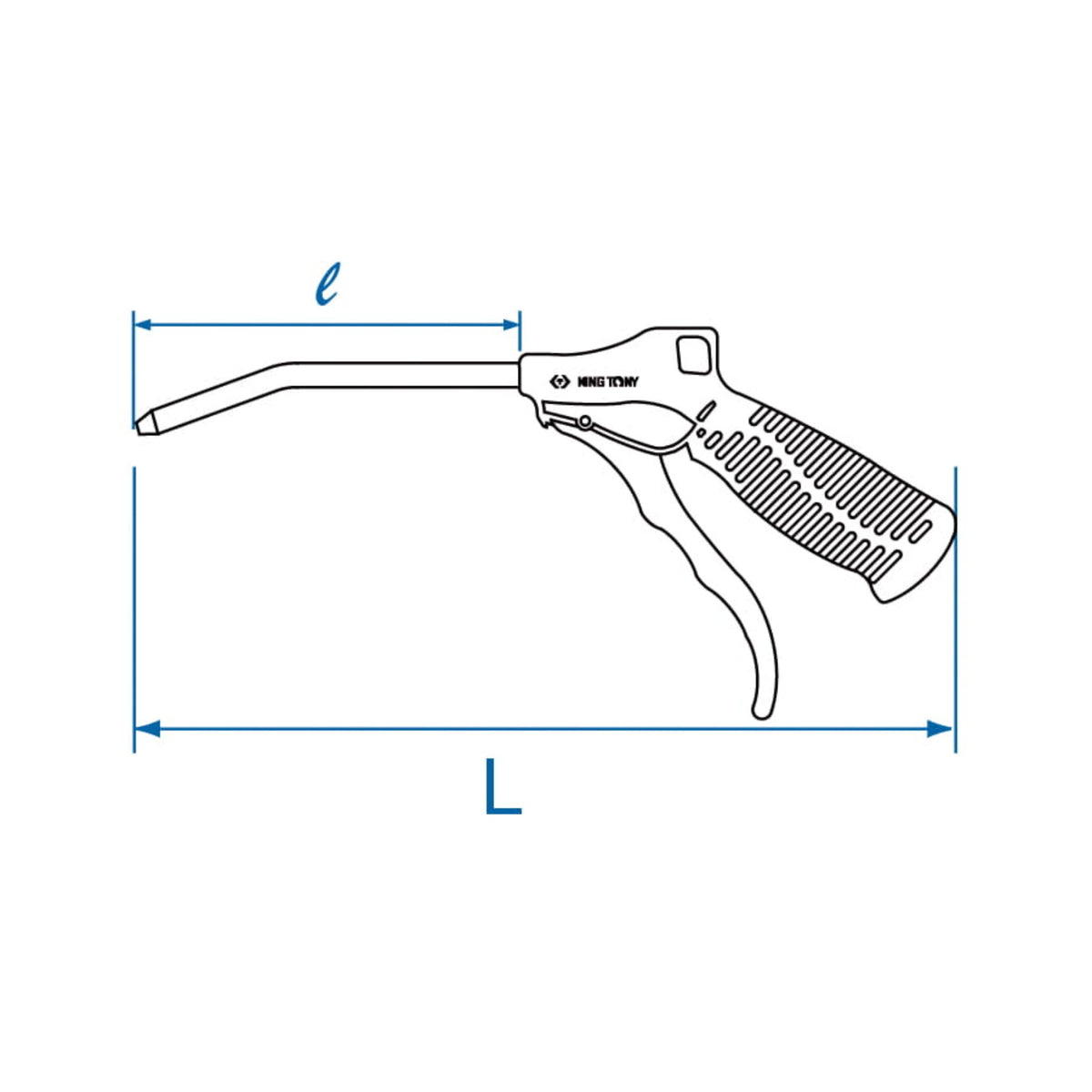 King Tony Pistolet do przedmuchiwania 1/4"