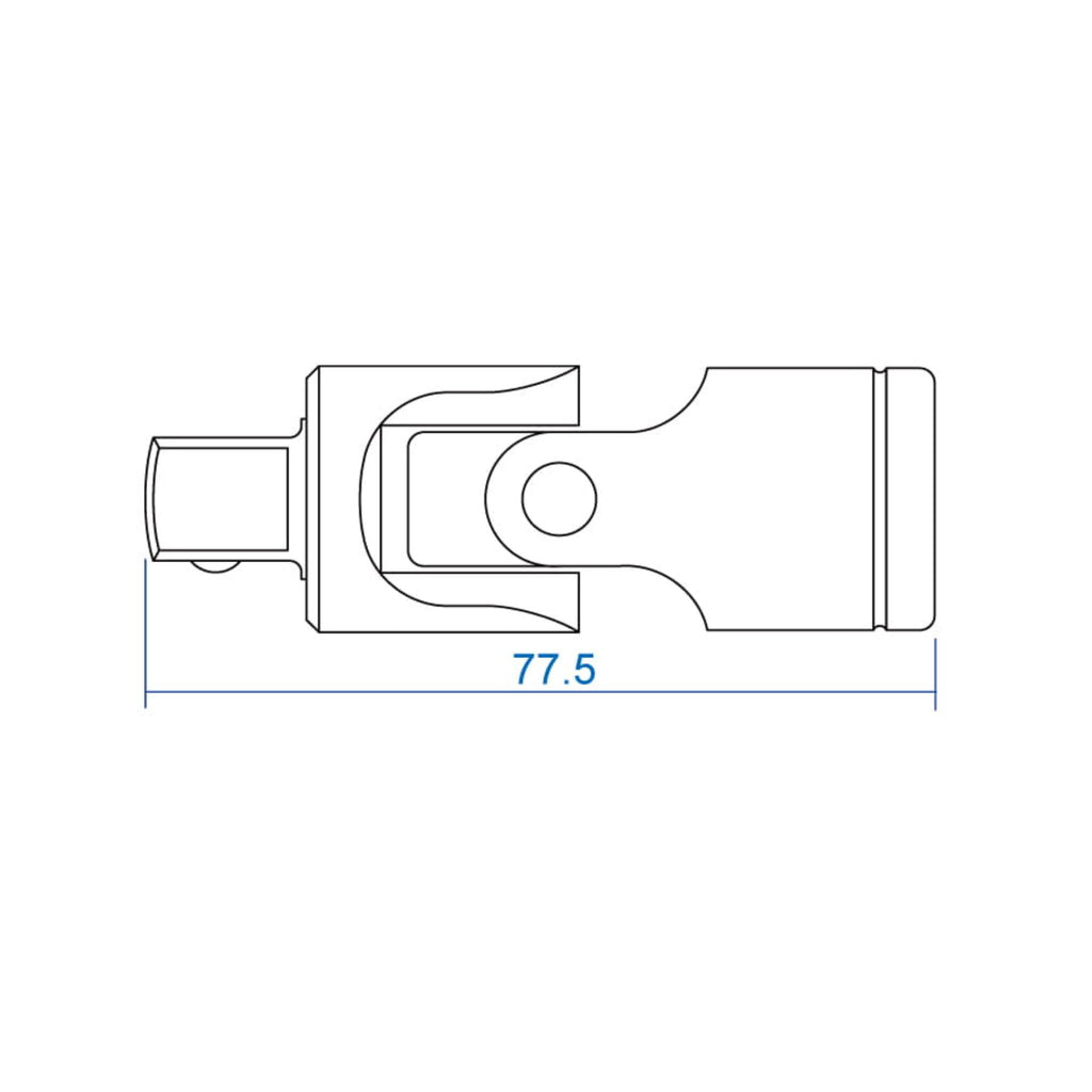King Tony Przegub Cardana 1/2" Cr-V