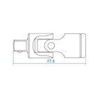 King Tony Przegub Cardana 1/2" Cr-V