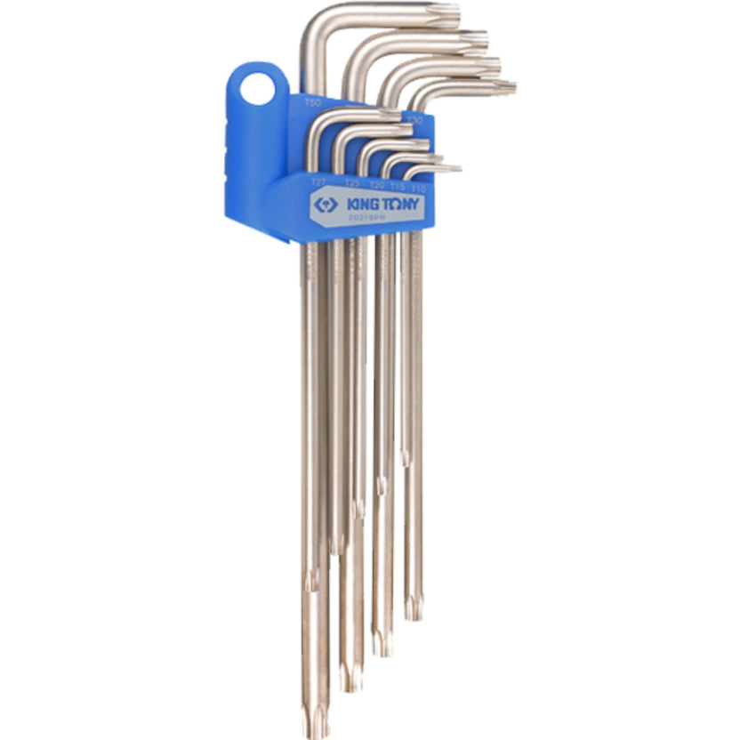 King Tony Zestaw imbusów (9 el.) 1123 - TORX extra długie T10-T50