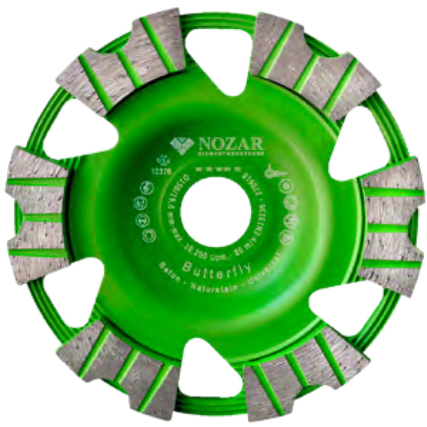 NOZAR Talerz szlifujący BUTTERFLY 150x19mm