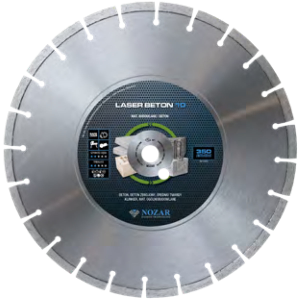 NOZAR Tarcza diamentowa LASER BETON 10 400x25.4mm