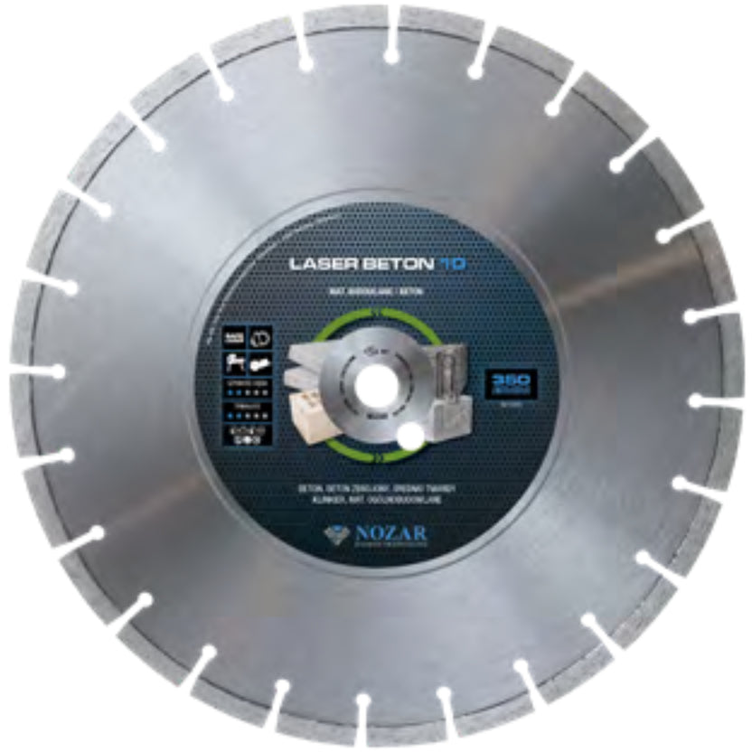 NOZAR Tarcza diamentowa LASER BETON 10 400x25.4mm