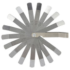STALCO Szczelinomierz 16 listków zakrzywionych (0.127-0.508mm) stal nierdzewna