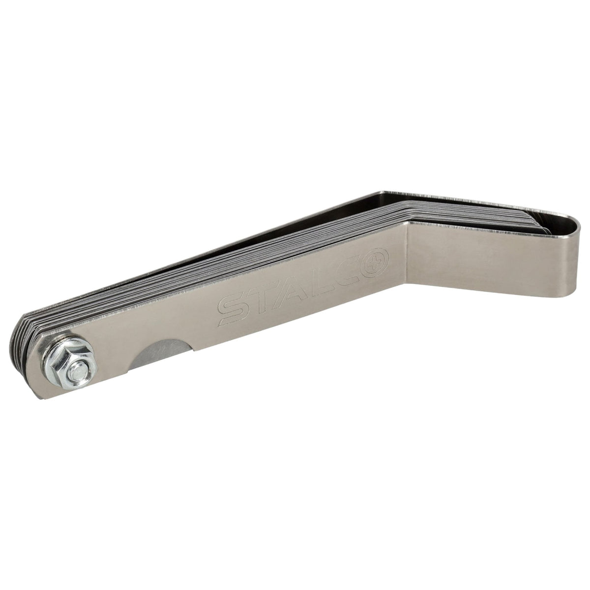 STALCO Szczelinomierz 16 listków zakrzywionych (0.127-0.508mm) stal nierdzewna