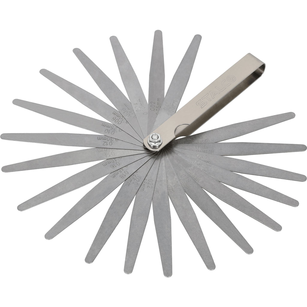 STALCO Szczelinomierz 20 listków (0.05-1.0mm) stal nierdzewna