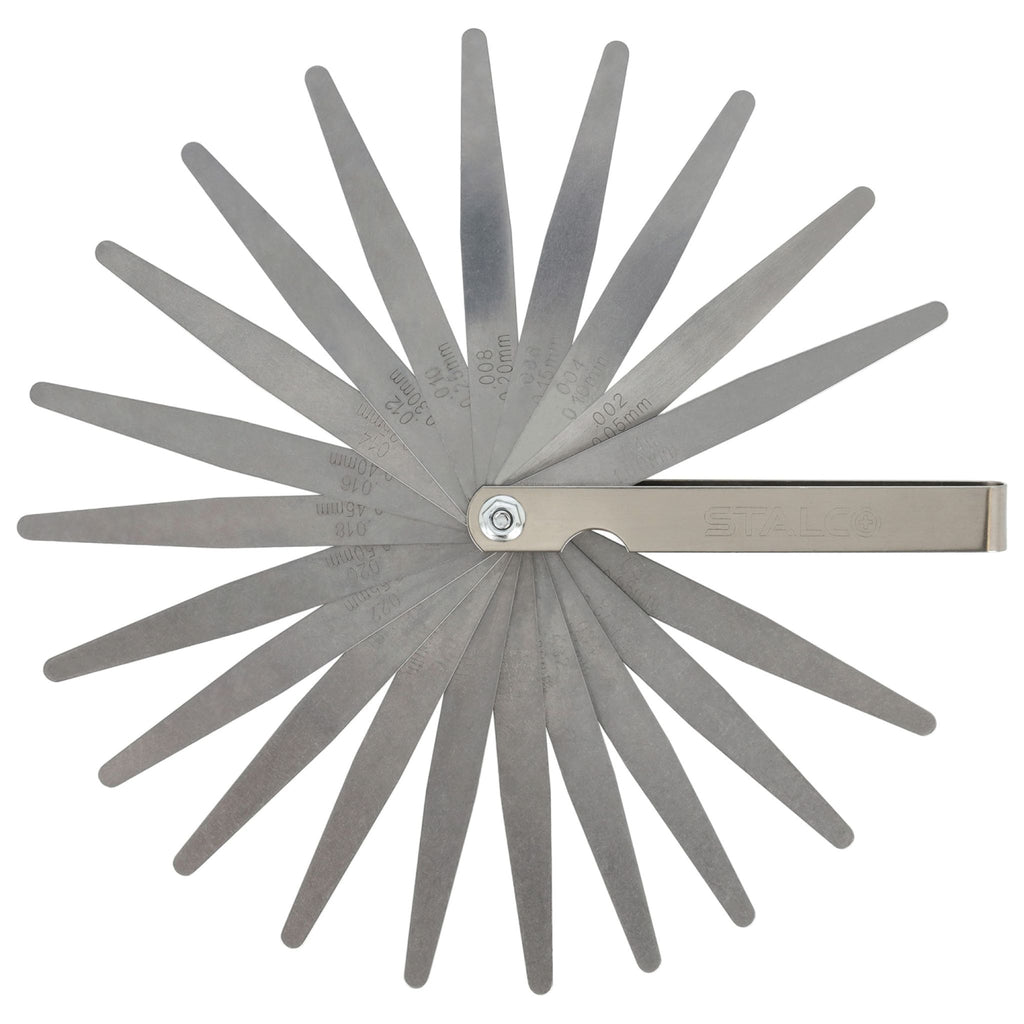 STALCO Szczelinomierz 20 listków (0.05-1.0mm) stal nierdzewna